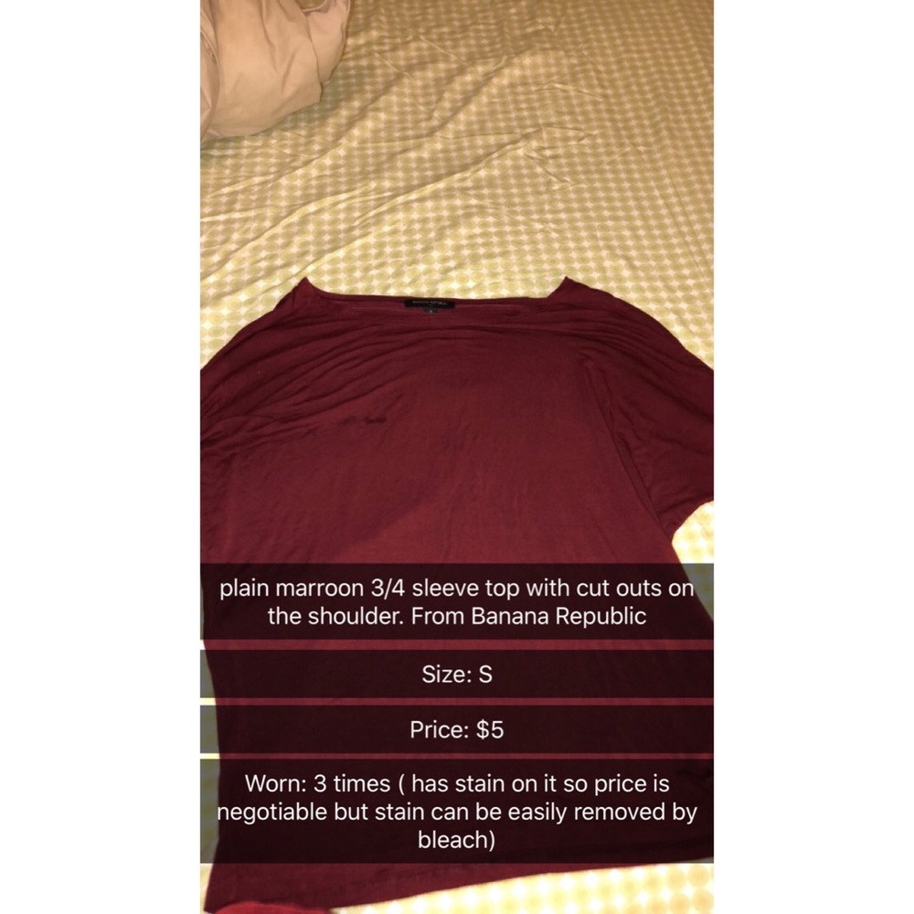 maroon cut out top